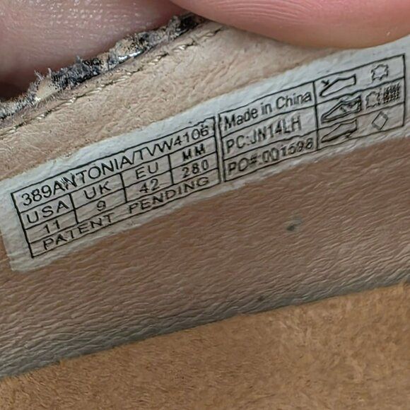 Vionic Antonia Natural Snake Mid Wedge Pumps 11 Black Cream Leather Orthaheel - Picture 2 of 13